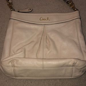 Large Coach crossbody bag with two straps